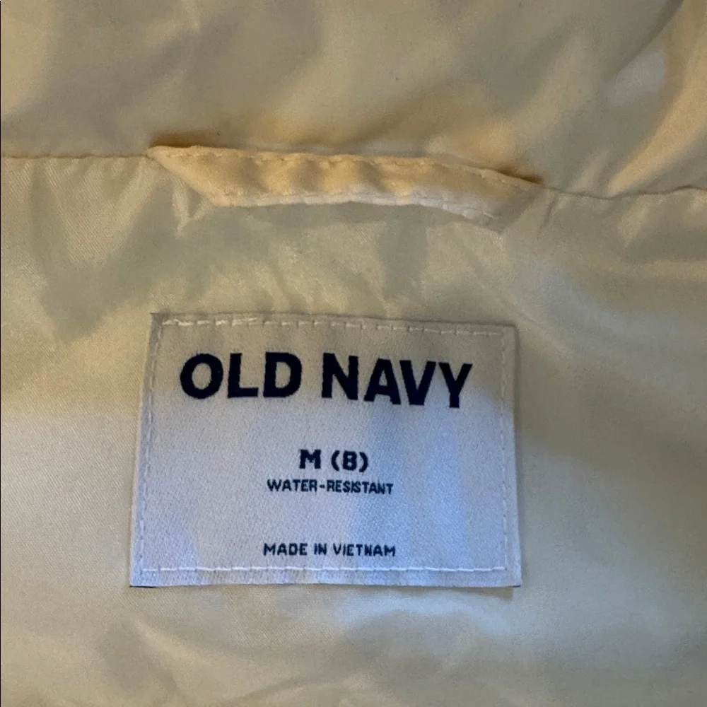 Old Navy Cream Puffer Vest